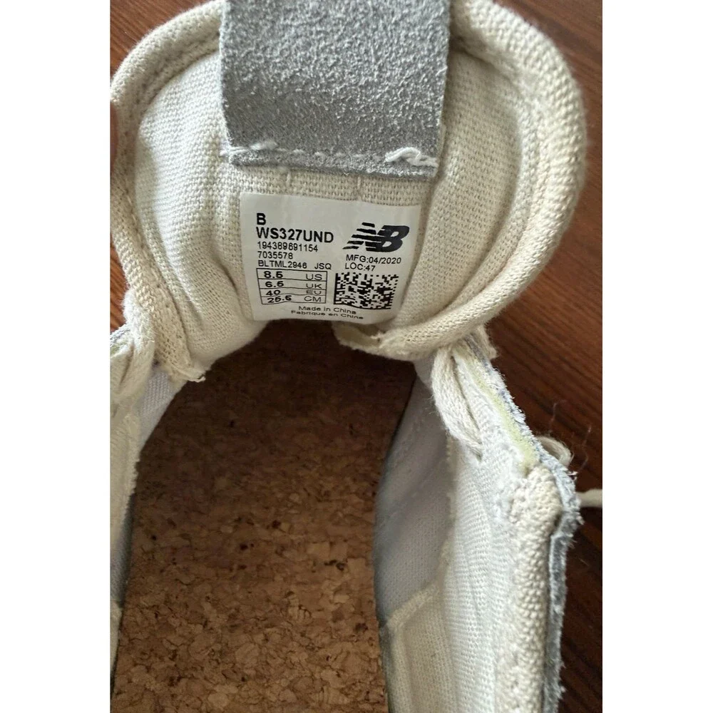New Balance 327 Women's Sports Shoes Sneakers Ivory, Light Blue Woman 8.5 - Picture 10 of 11